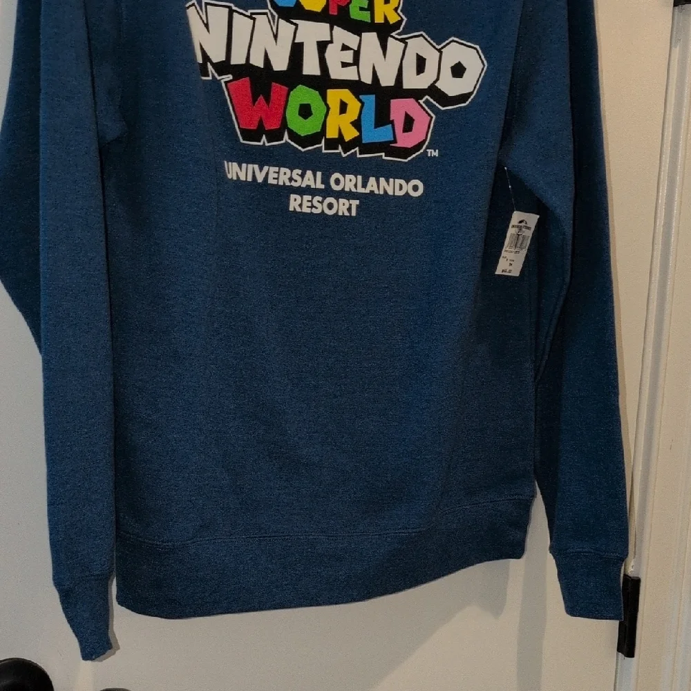 Universal Blue Super Nintendo World Crewneck Sweatshirt - Picture 5 of 6